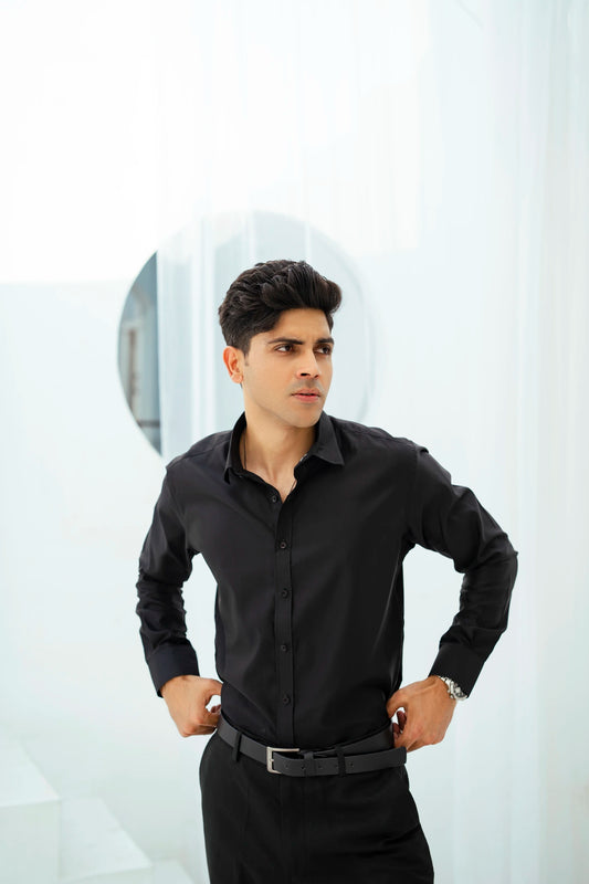 Jet Black Formal Shirt